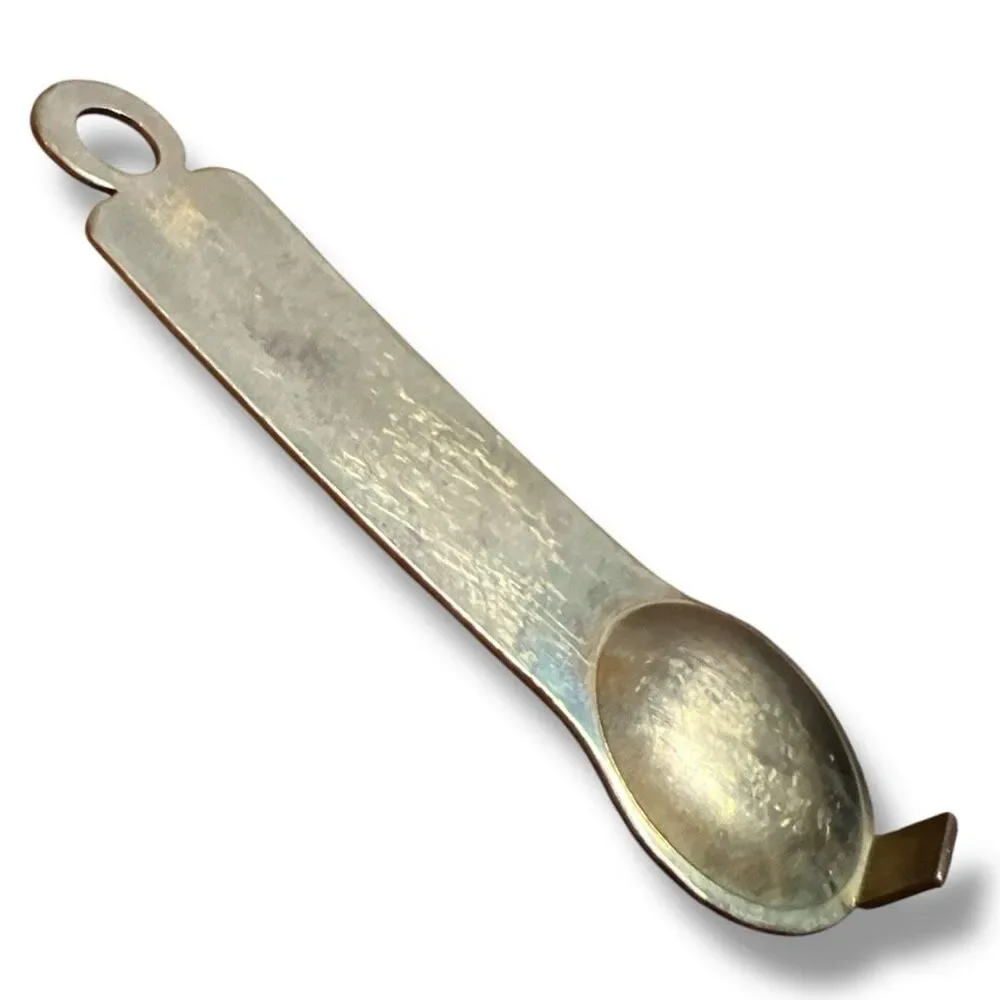 Pagoda Mini Metal Measuring Scoop Spoon Vintage Kitchen Utensil